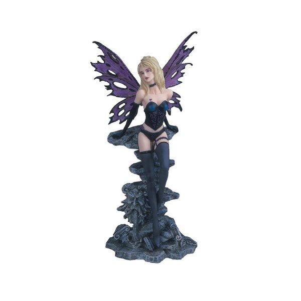 purple fairy figurine